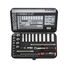 Chiavi a Bussola a Cricchetto 1/4  Corte e Lunghe Set 42pz - WÜRTH 096511 42