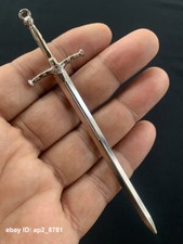 Spada medievale in metallo 1/12 per cavalieri guerriero cavaliere 6" action figure personalizzata