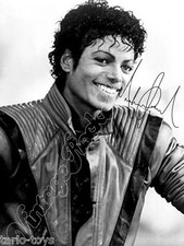 MICHAEL JACKSON  - print signed photo - foto con autografo stampato