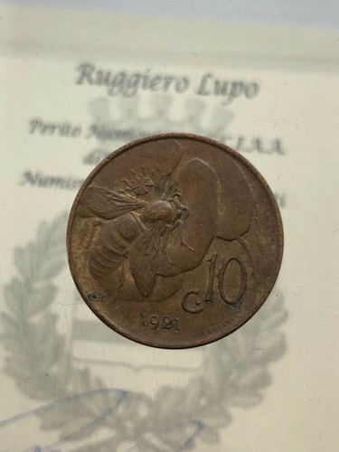 Centesimi ape 1921 spl - 10,