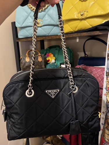 Prada black nylon - black, quilted