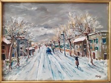 Paesaggio invernale - , di