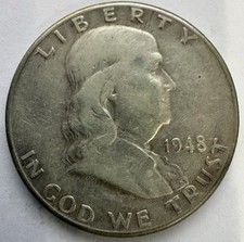1948-D Franklin mezzo dollaro