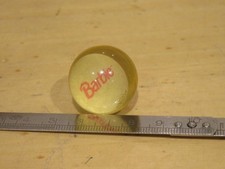 vecchia biglia in gomma rimbalza con foto BARBIE vintage palla elastica 27 mm di