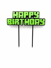 Cake Topper Minecraft Glow In
