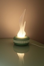 Lampada artigianale in plastica a led da salotto