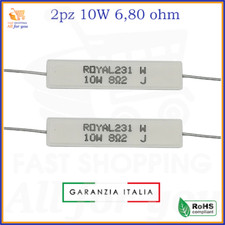 Kit resistenze 10W resistenza in ceramica di ceramiche 6,8 ohm resistore a filo