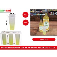 Set 6 bicchierini vetro