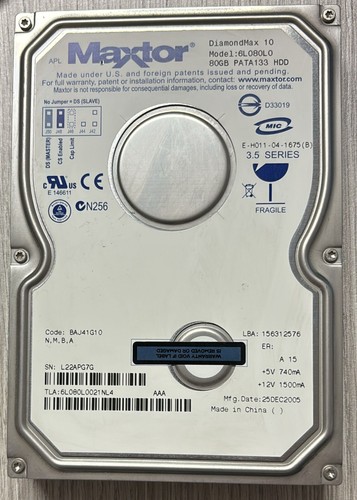 Hard disk maxtor - hard, 80gb