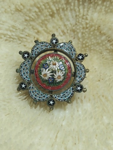 Antica spilla floreale mini - antica,