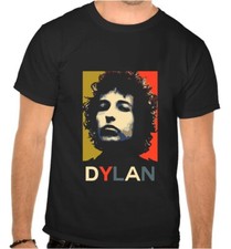 T-shirt nera Bob Dylan musica rock - 1173
