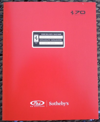 Ferrari anniversary asta - 70,