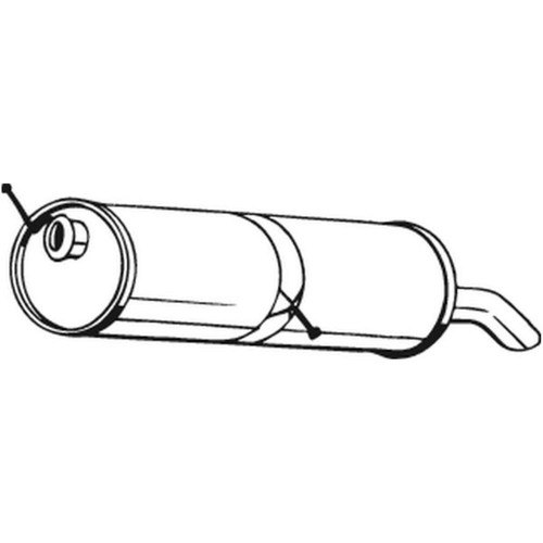 Silenziatore bosal adatto per - silenziatore,