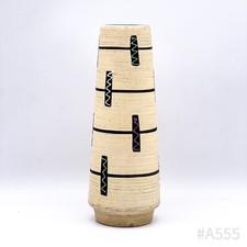 Mid Century Schreurich Ceramica Vaso N.1068-30 W.Germany 60er Anni Colorato