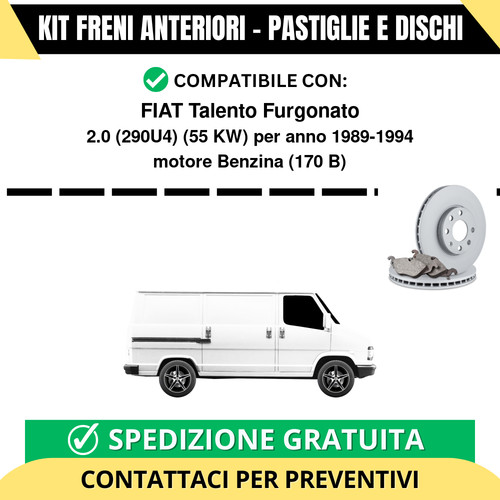 Kit freni anteriori fiat - kit,