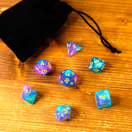 Galaxy dice set rpg dadi - galaxy,