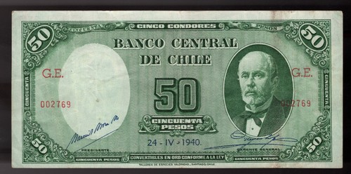 1940 cile pesos pic - pic#, 94c