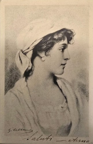 Cartolina 1910 costumi - cartolina,