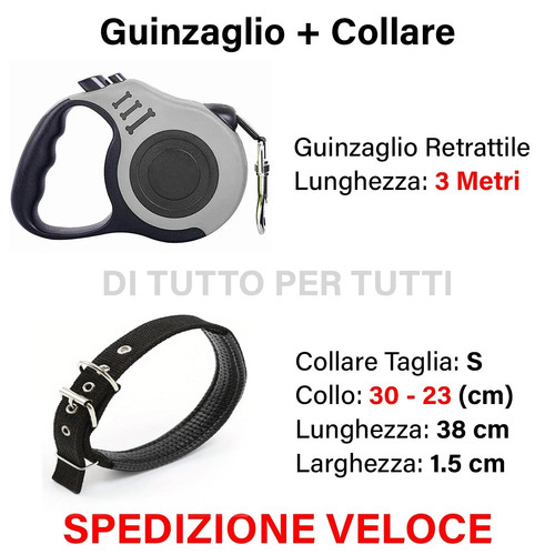 Guinzaglio retrattile con - guinzaglio,