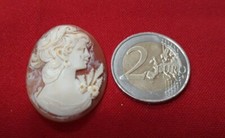 Cameo Antico Conchiglia Testa Personaggio Femminile REF42267