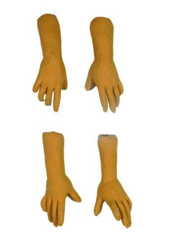 Coppia mani terracotta per - mani, in