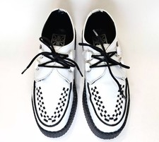 T.U.K. White Leather Sz M-9