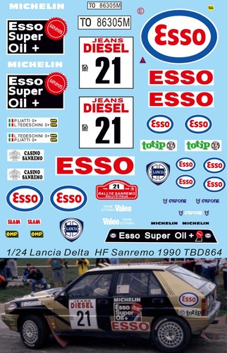 Decals per lancia delta - per,