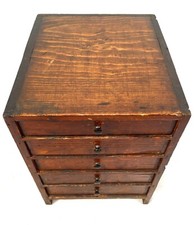 Cassettiera antica orologa in