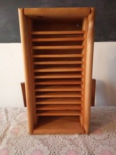  PORTA CD 16 posti LEGNO VINTAGE 30 x 15, Prof.10 Cm