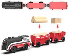 Trenino Elettrico in Legno per