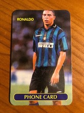 RONALDO NAZARIO STICKER SCHEDA TELEFONICA NUOVA 10 UNITÀ