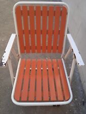 sedia pieghevole spiaggia apri e chiudi vintage retrò 