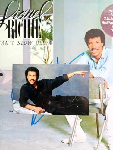 Lionel richie signed postcard - richie,