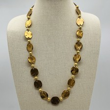 Collana disco martellato tono