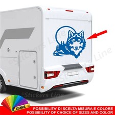 Adesivo per camper LUPO della Foresta roller team  mc louis laika carthago ecc