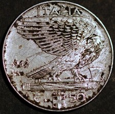 Italia 50 Centesimi 1942 KM#