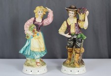 14" Italy porcelain figurines