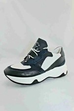 SCARPE €193,00-30% DANIELE ALESSANDRINI UOMO F7226KL476 BLU BIANCO