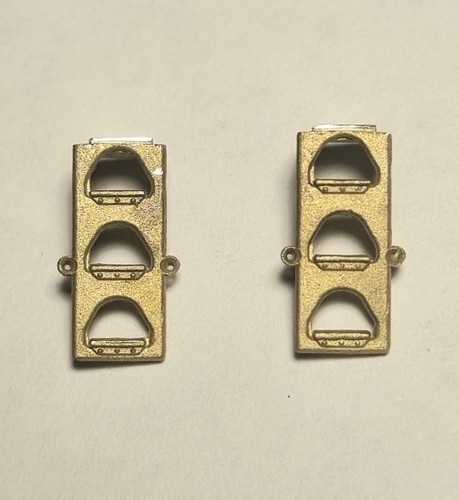 Coppia scalette ottone - in,