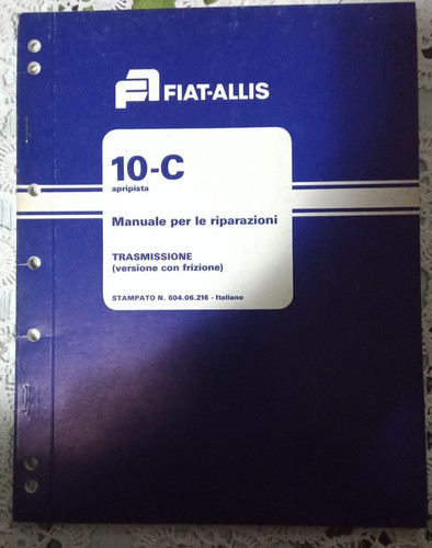 Fiat allis 10c - 10c, manuale