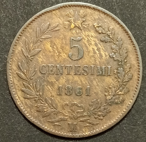 Centesimi lire valore 1861 - valore,