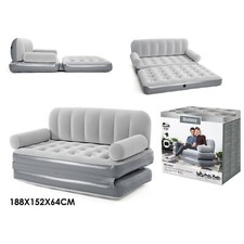 Bestway DIVANO LETTO GONFIABILE 2 POSTI con POMPA INTEGRATA cm 188x152x64 75079