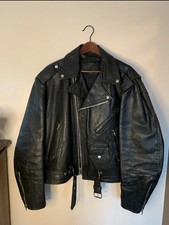 Giacca Moto Vintage in Pelle