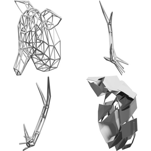 Testa cervo geometrica - cervo, da