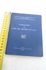 Fiat A 25 1925 manuale uso manutenzione motore aereo