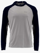 Felpa con cappuccio Simms Fishing Bugstopper Solarflex LG Rock 50UPF senza zecche-insetti - OFFERTA!