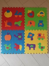 TAPPETO PUZZLE X BAMBINI CON FORME SMONTABILI ANIMALI VEGETALI MEZZI TRASPORTO