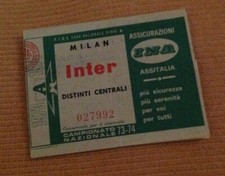 FOOTBALL CALCIO FC INTERNAZIONALE biglietto Derby Ac Milan vs Inter 1-5