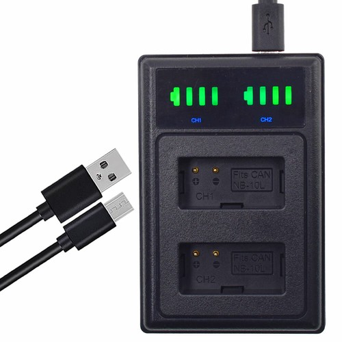 Caricabatteria usb 10l per - usb, nb-10l