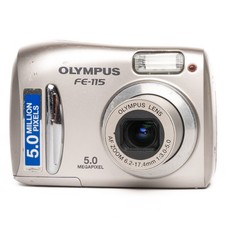 Olympus FE-115 5,0 megapixel fotocamera digitale - argento - PERFETTAMENTE FUNZIONANTE